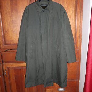 Vintage London Fog Maincoats Trench Coat 40R USA Made Alpaca Lined